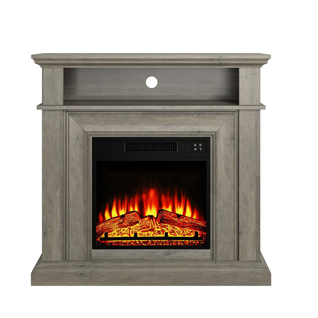 FFP24246 36" Electric Fireplace Mantel-Brown