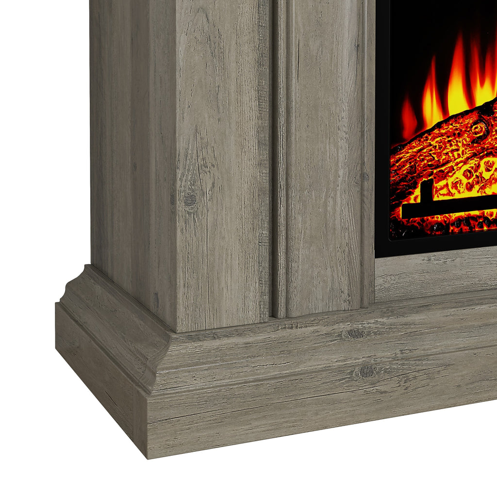 FFP24246 36" Electric Fireplace Mantel-Brown