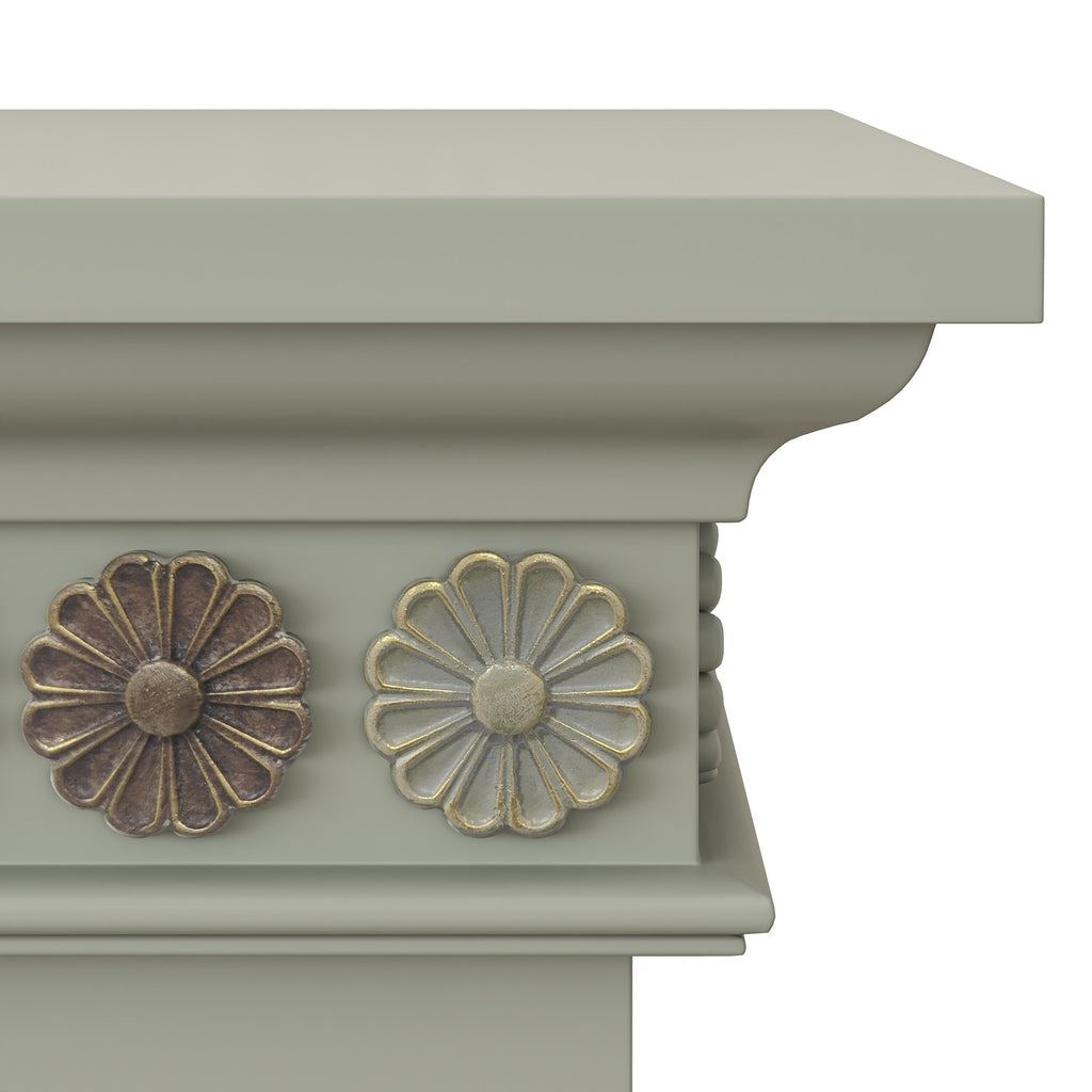 FFP24126 46.5" Electric Fireplace Mantel-Grey