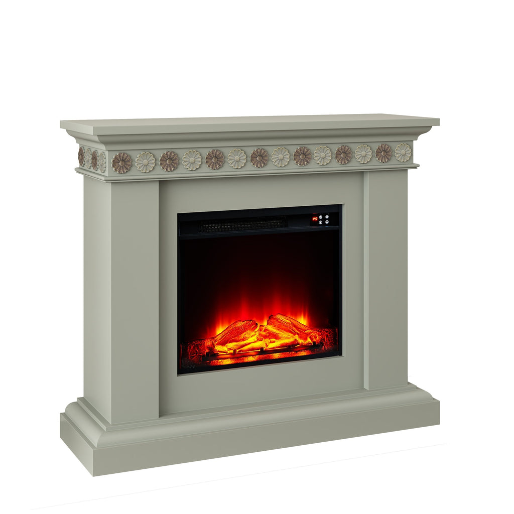 FFP24126 46.5" Electric Fireplace Mantel-Grey