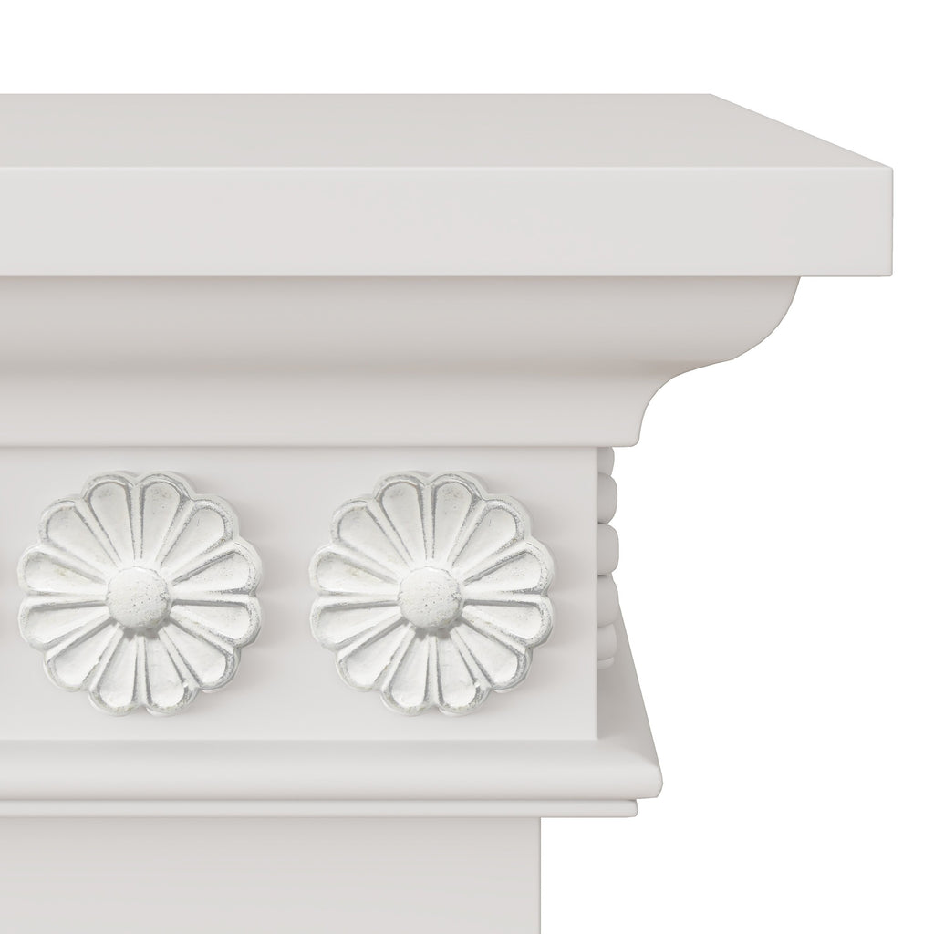 FFP24125 46.5" Electric Fireplace Mantel-White