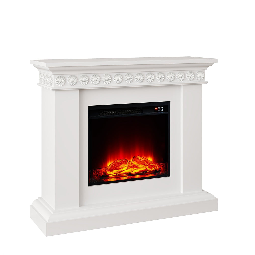 FFP24125 46.5" Electric Fireplace Mantel-White