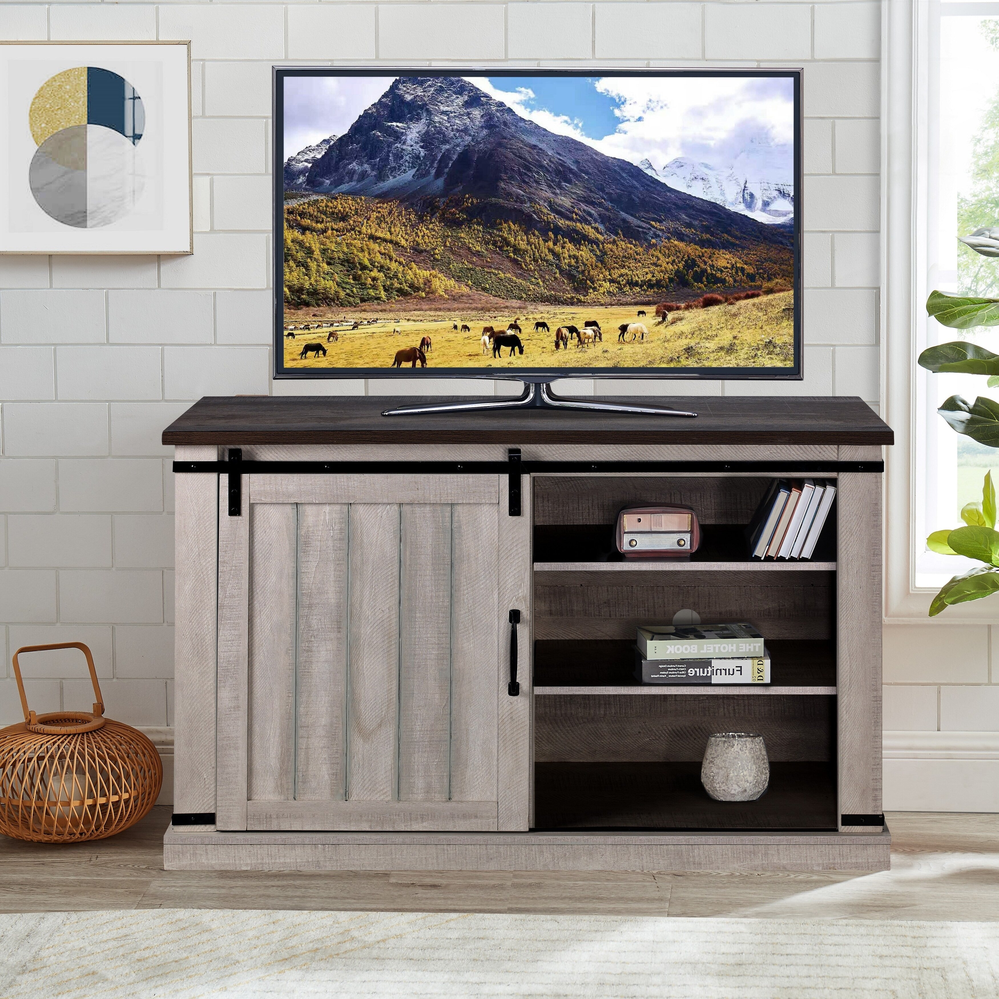 FTS20821 47" TV Stand-Offwhite