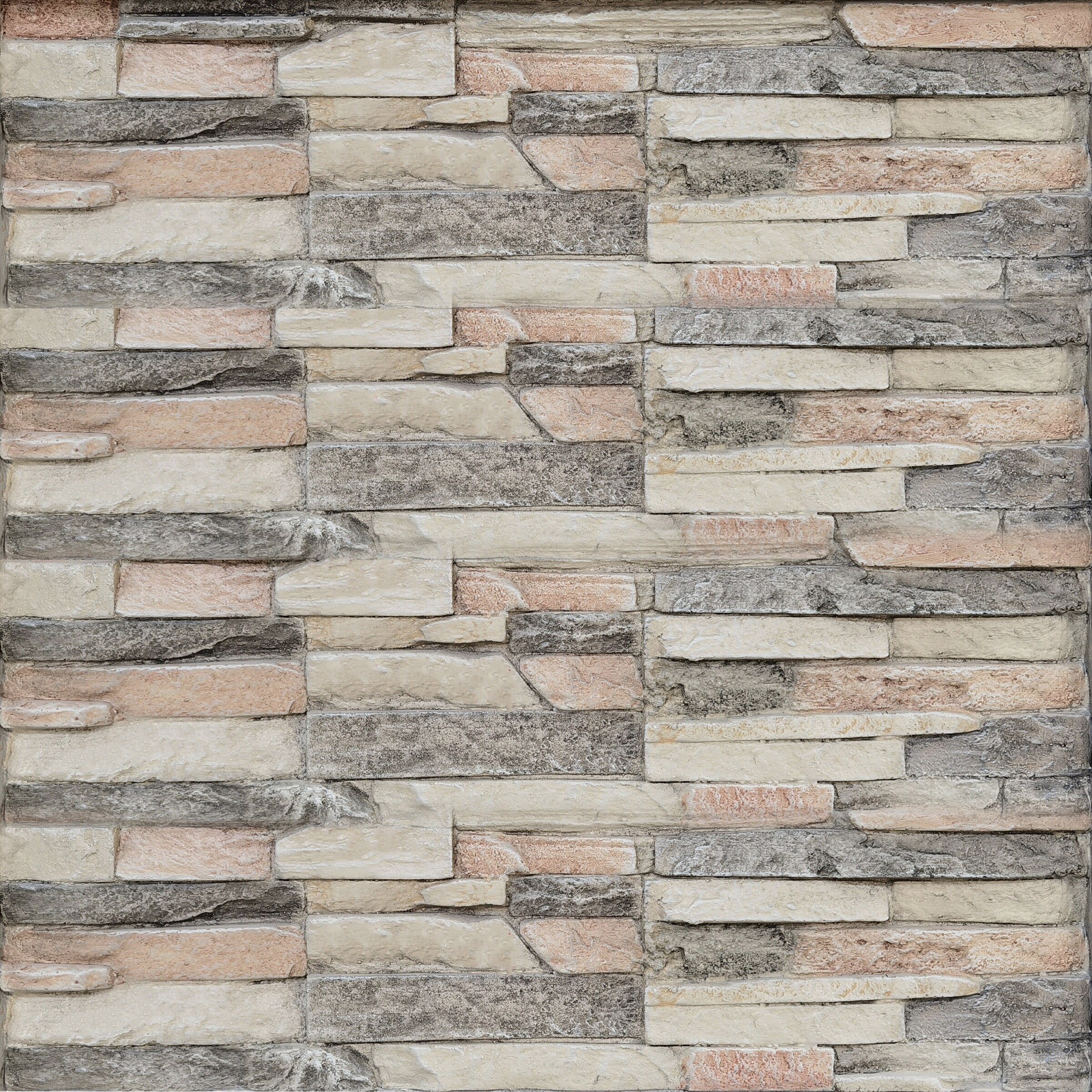 FFP22191 48" Electric Fireplace Mantel with Faux Brick-Brown