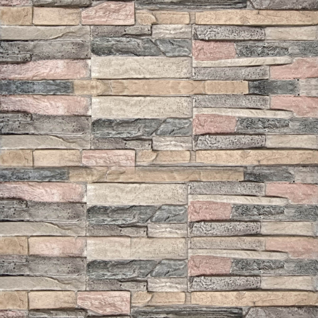 FFP22190 48" Electric Fireplace Mantel with Faux Brick-Grey