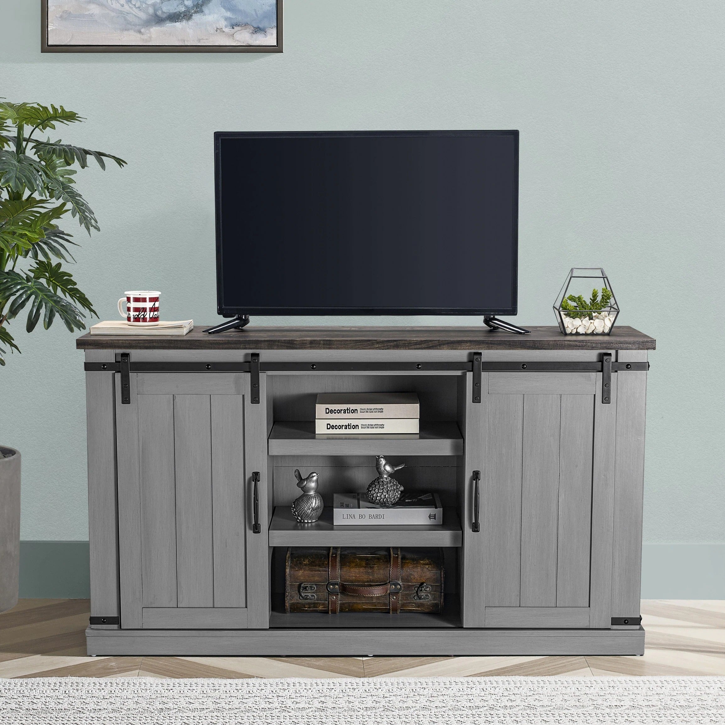 FTS20701 68" TV Stand-Grey