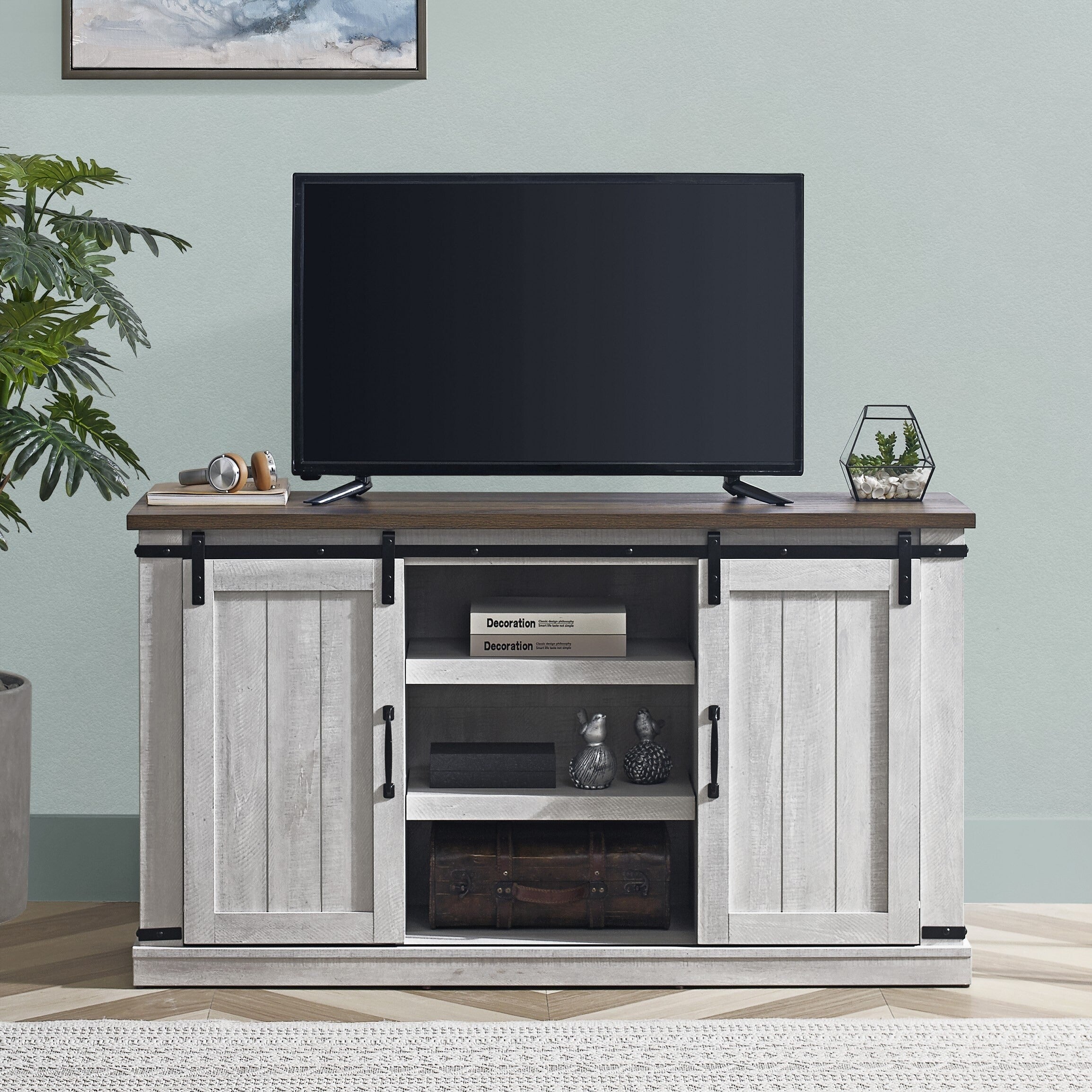 FTS20721 68" TV Stand-Offwhite