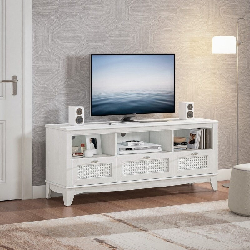 FTS22324 55" TV Stand-White