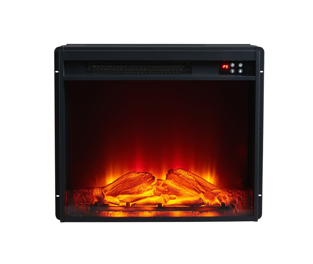 FTS23216 63" TV Stand with 23" Electric Fireplace-White