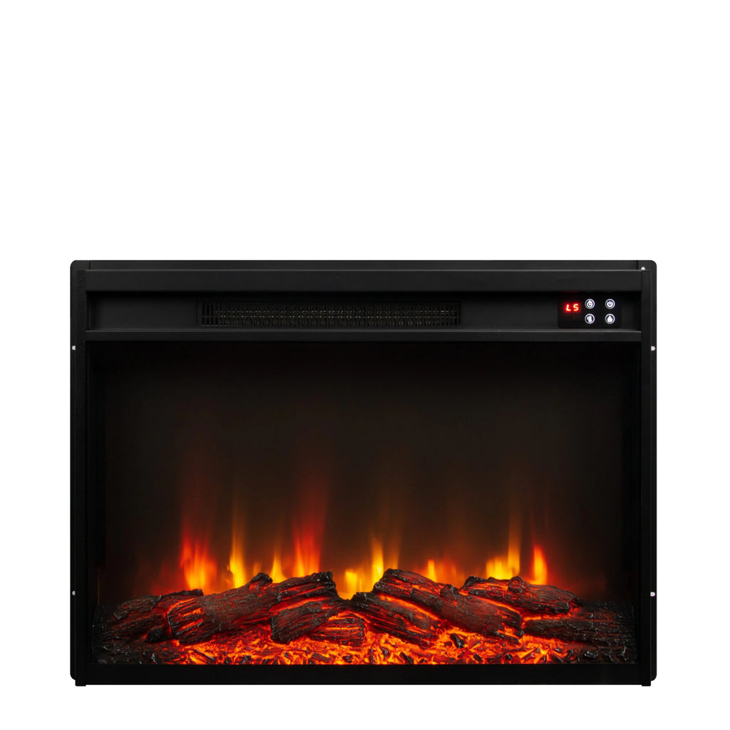 FTS23222 63" TV Stand with 26" Electric Fireplace-White