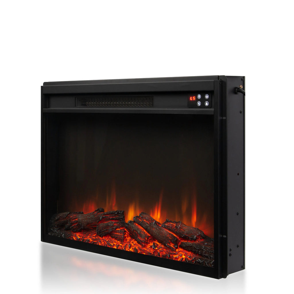 FTS23222 63" TV Stand with 26" Electric Fireplace-White