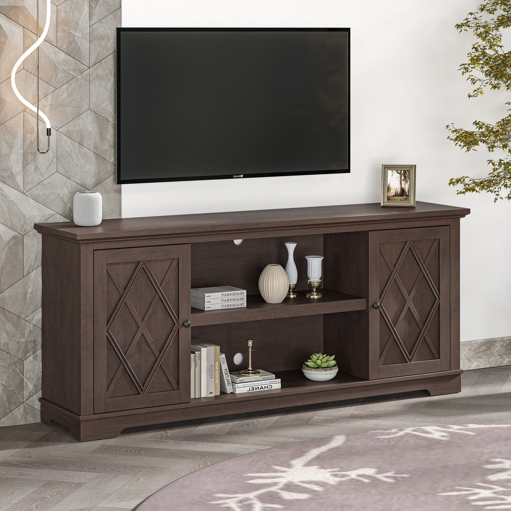 FTS22510 70" TV Stand-Brown