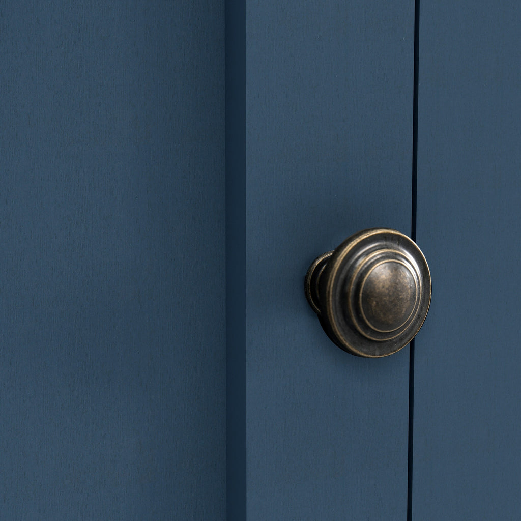 FTS23235 70" TV Stand with 26" Electric Fireplace-Navy