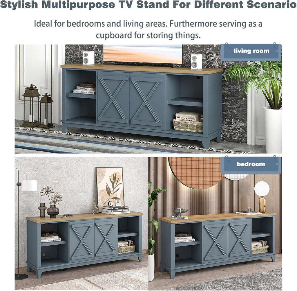 FTS23283 70" TV Stand-Blue
