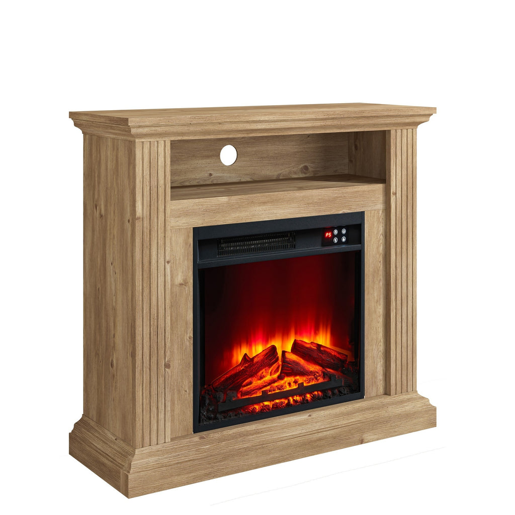 FFP23342 32" Electric Fireplace Mantel-Walnut