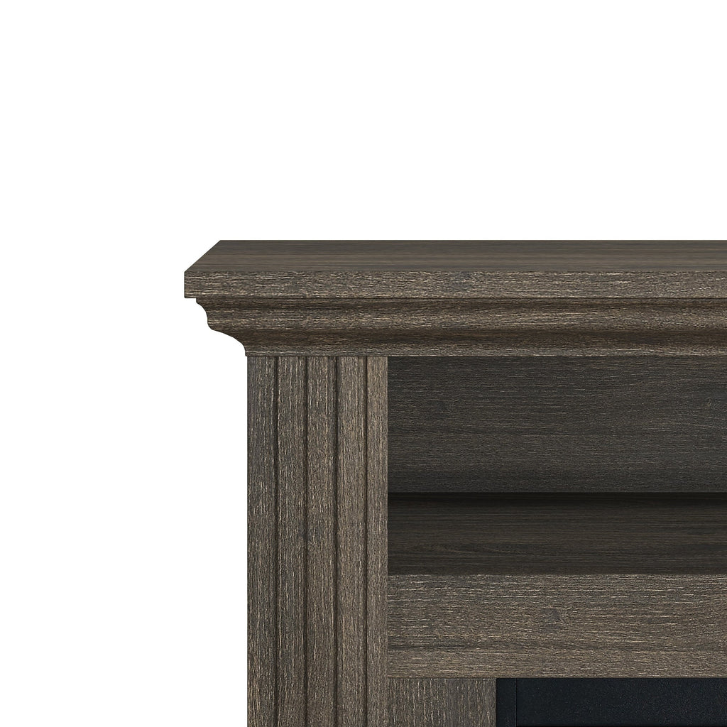 FFP23341 32" Electric Fireplace Mantel-Brown