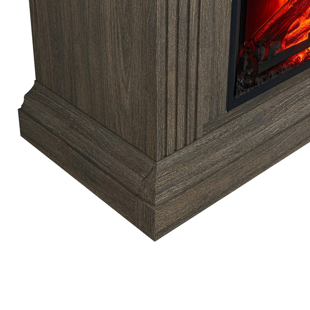 FFP23341 32" Electric Fireplace Mantel-Brown