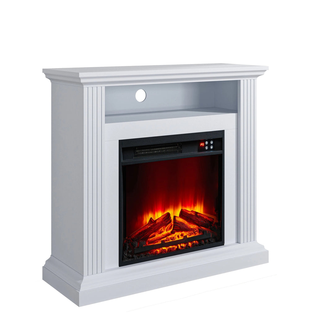 FFP23340 32" Electric Fireplace Mantel-White