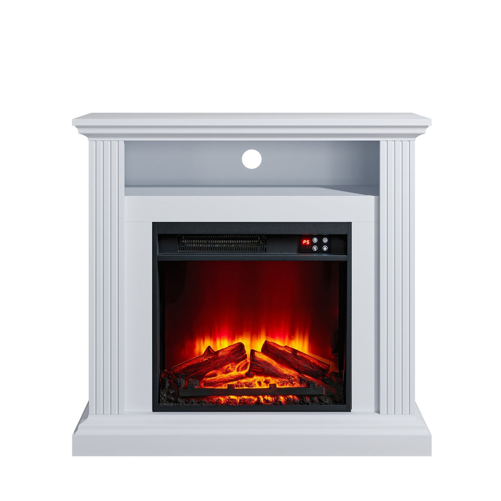 FFP23340 32" Electric Fireplace Mantel-White