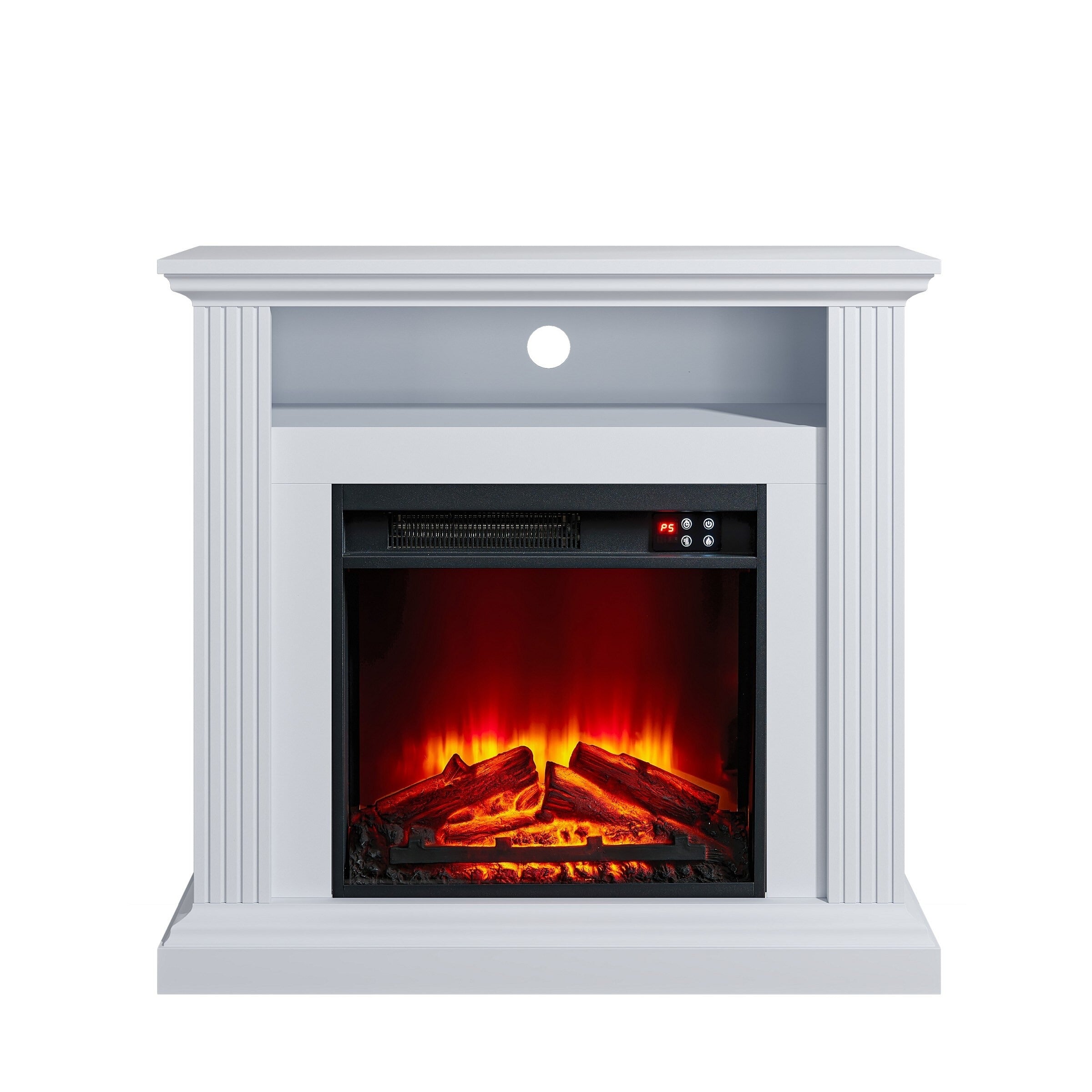 FFP23340 32" Electric Fireplace Mantel-White