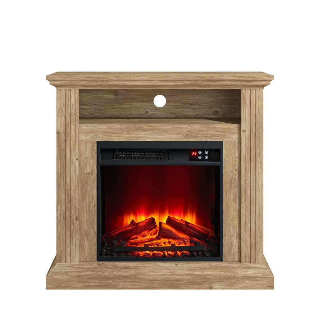 FFP23342 32" Electric Fireplace Mantel-Walnut