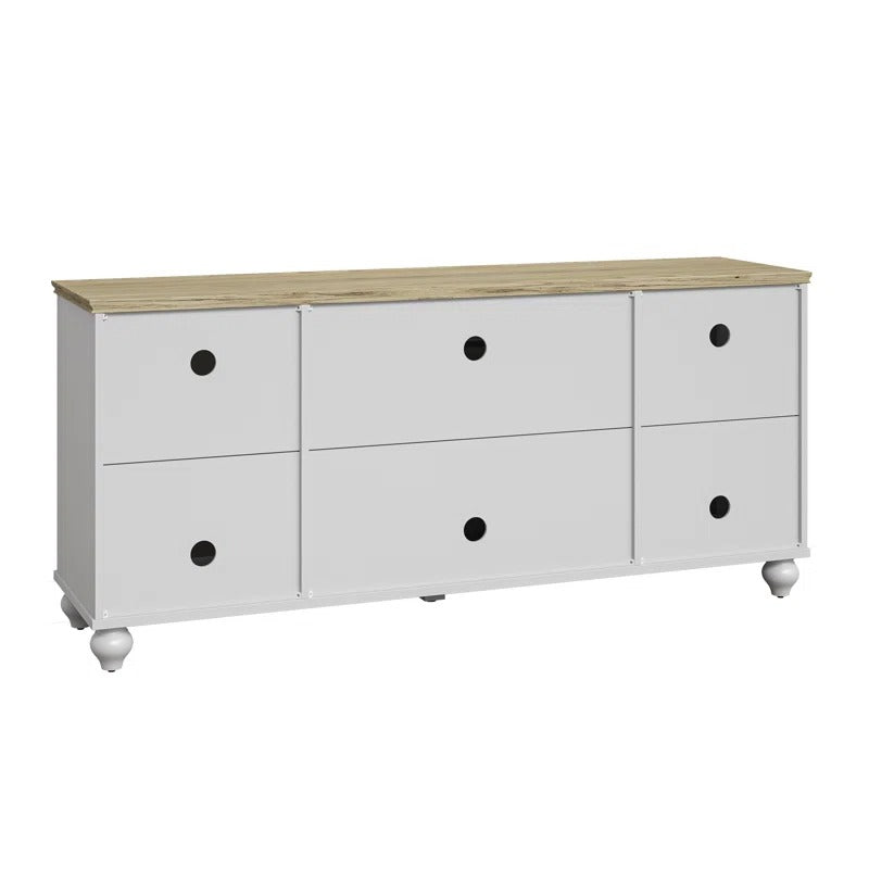 FTS24647 70" TV Stand-Grayish White