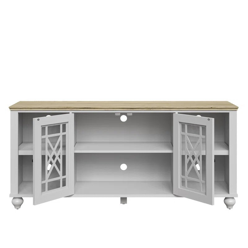 FTS24647 70" TV Stand-Grayish White