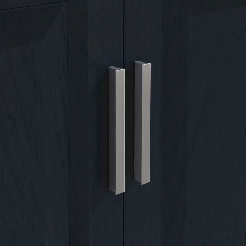 30" FBV21010 Freestanding Bathroom Vanity with Marble Top-Navy