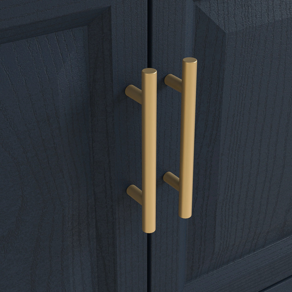 36" FBV24230 Freestanding Bathroom Vanity with Ceramic Top-Blue