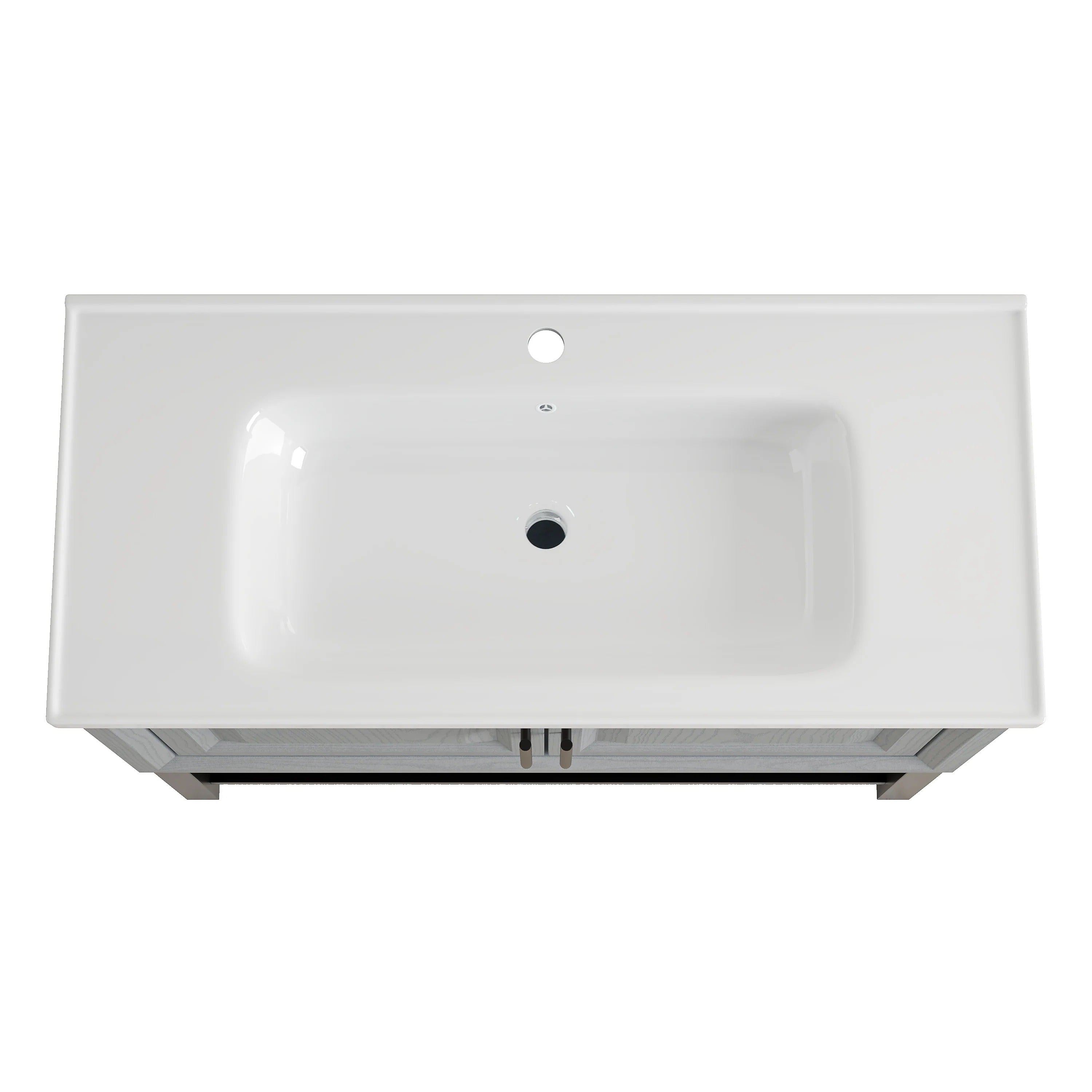 36" FBV24231 Freestanding Bathroom Vanity with Ceramic Top-Grey