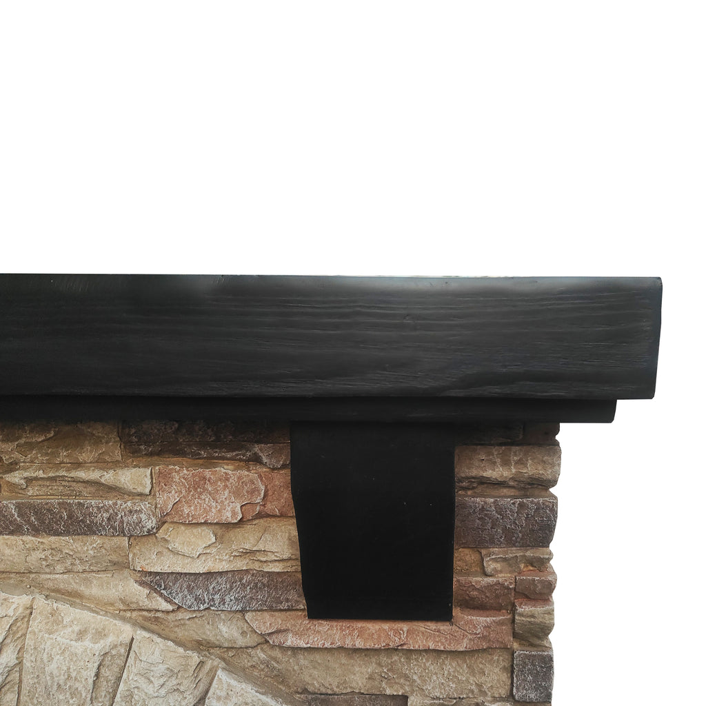 FFP20101 45" Electric Fireplace Mantel with Faux Brick-Brown