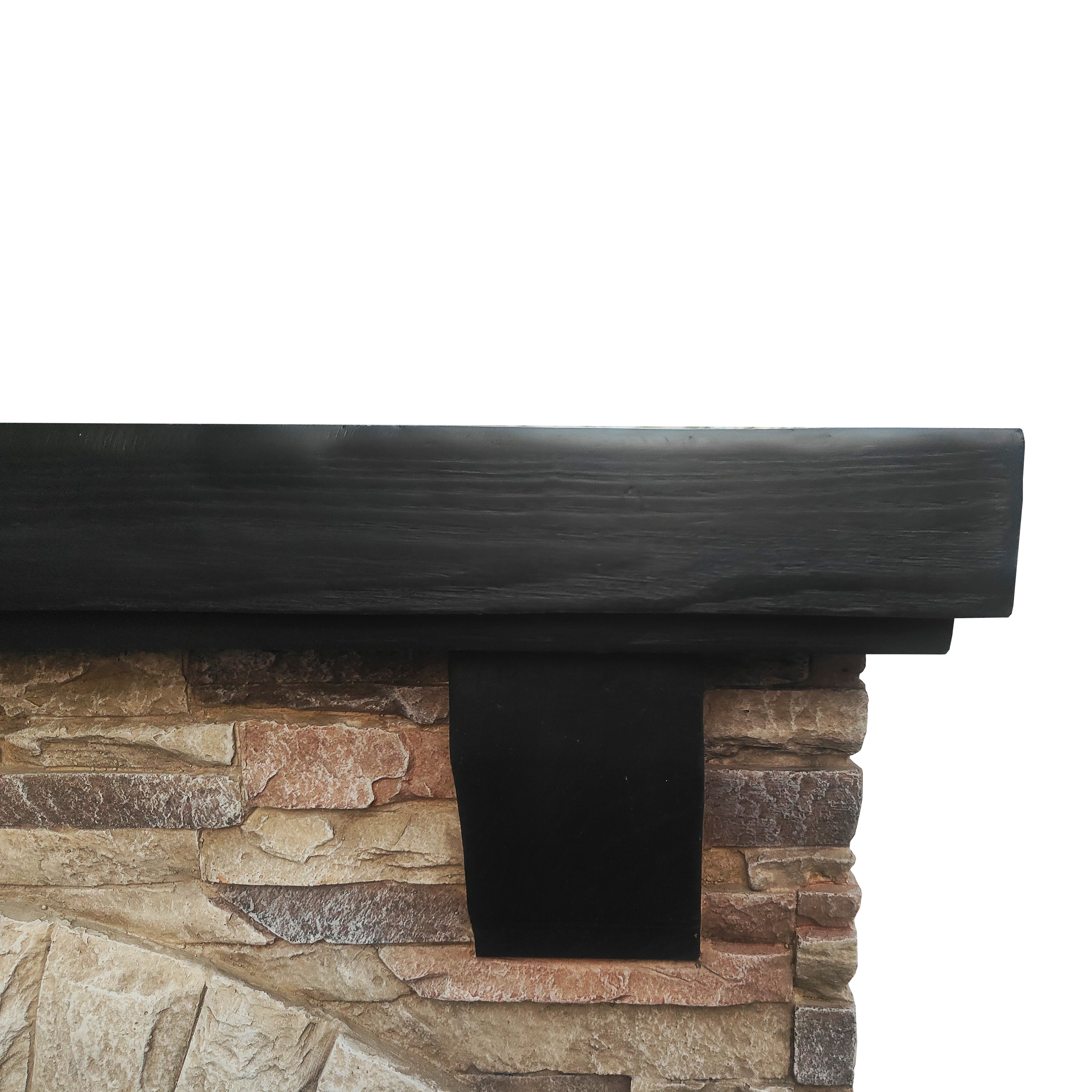 FFP20101 45" Electric Fireplace Mantel with Faux Brick-Brown