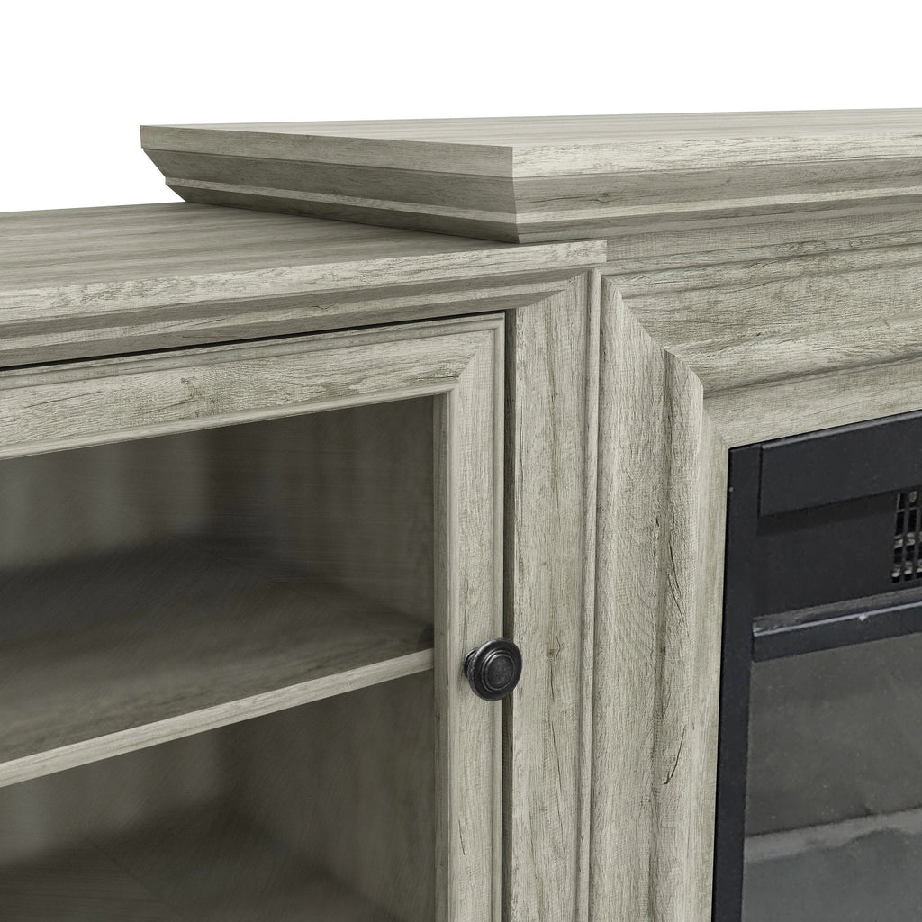 FTS23320 70" TV Stand with 23" Electric Fireplace-Grey