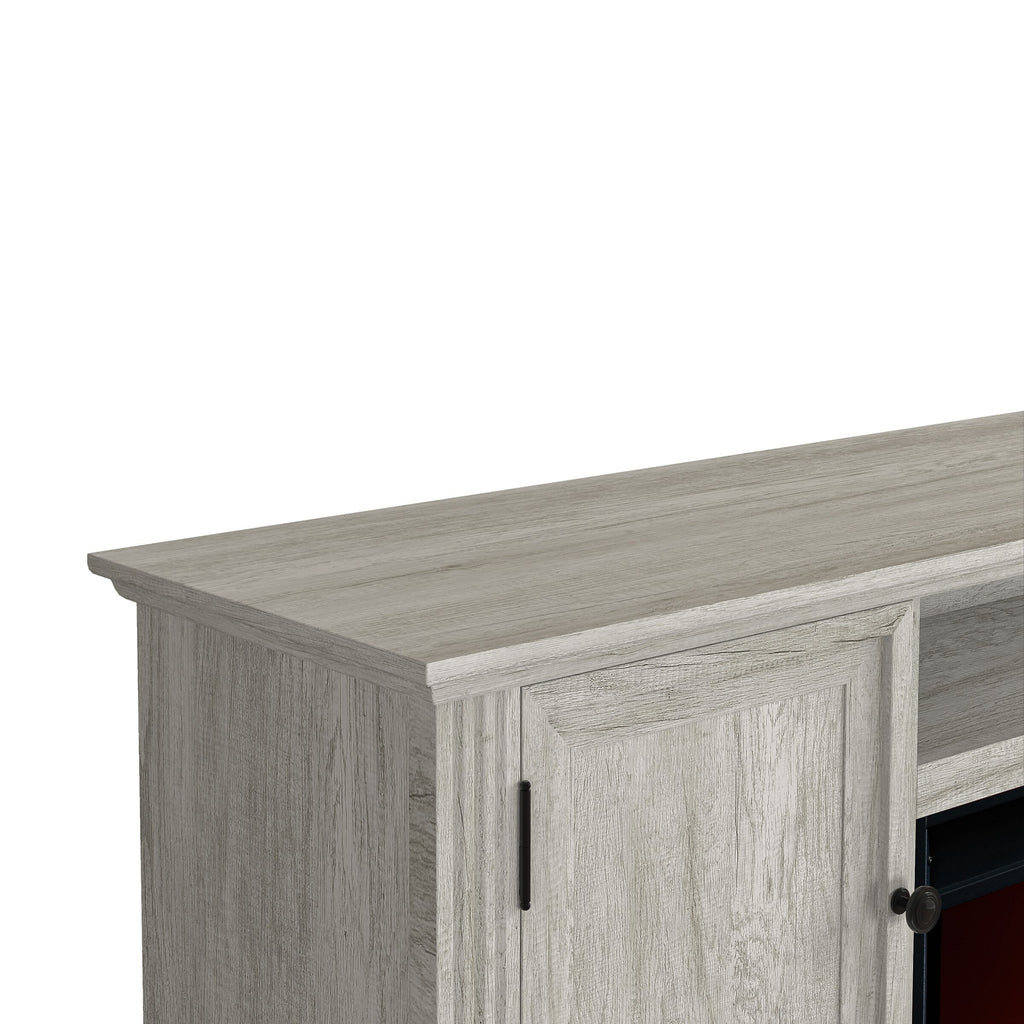 FTS23531 73" TV Stand with 36" Electric Fireplace-Taupe