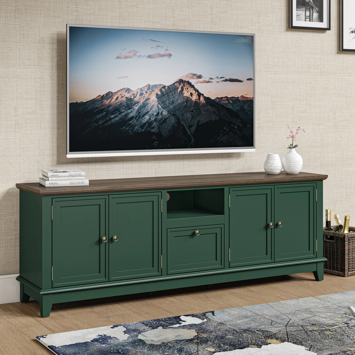 FTS24423 72" TV Stand-Green