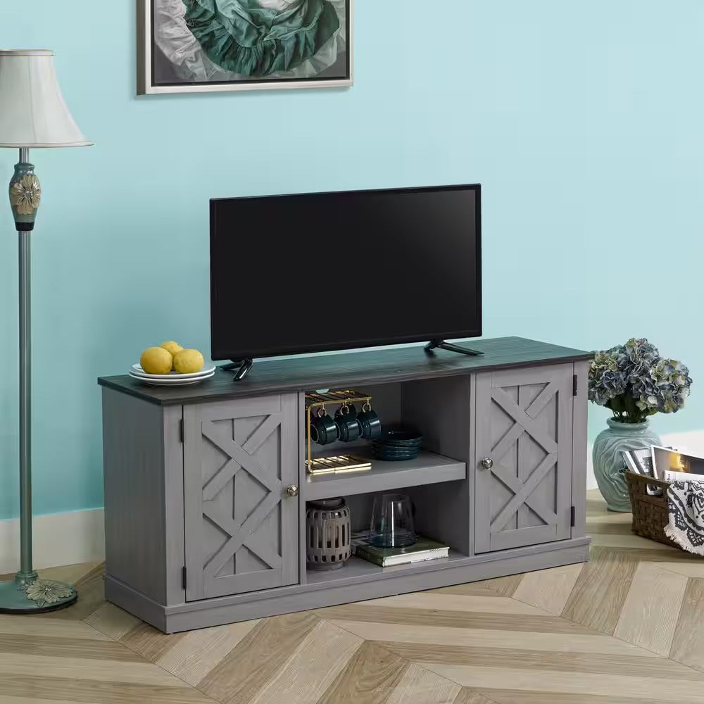 FTS20401 54" TV Stand-Grey