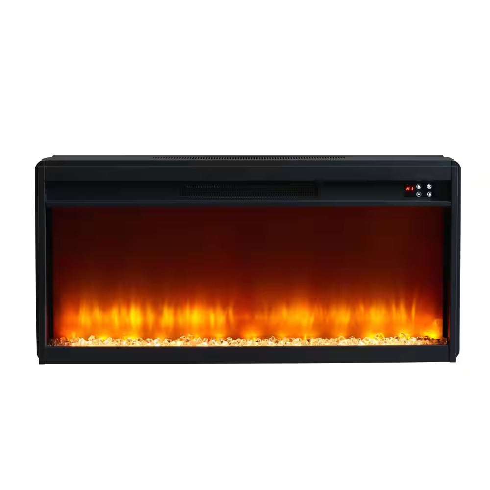 FTS24270 70" TV Stand with 36" Electric Fireplace-Green