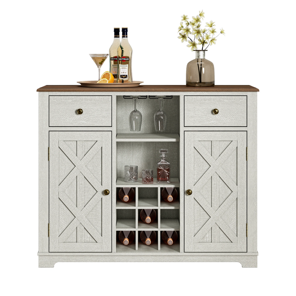 FWC20103 47" Wine Cabinet-Offwhite