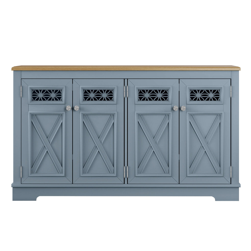 FCB24142 57.4" Buffet Sideboard Cabinet-Blue