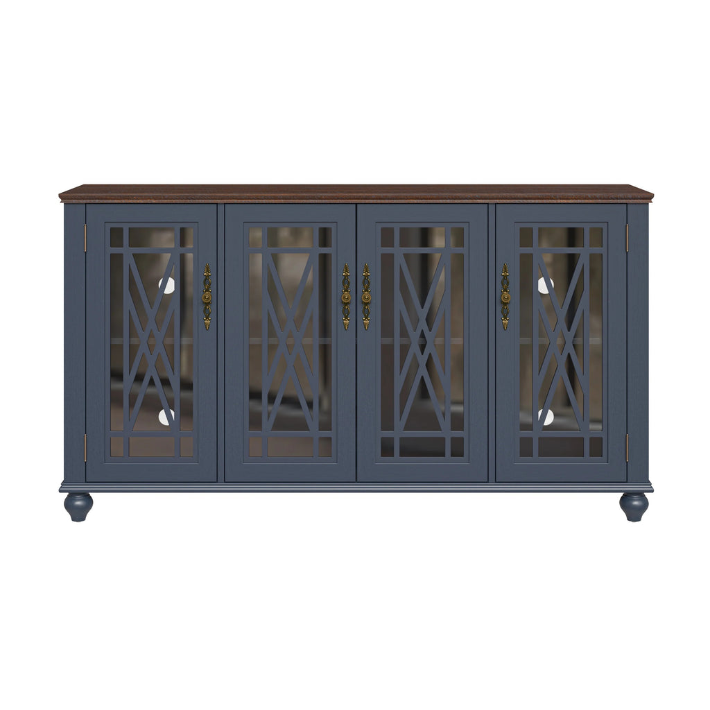 FCB22449 63" Buffet Sideboard Cabinet-Blue