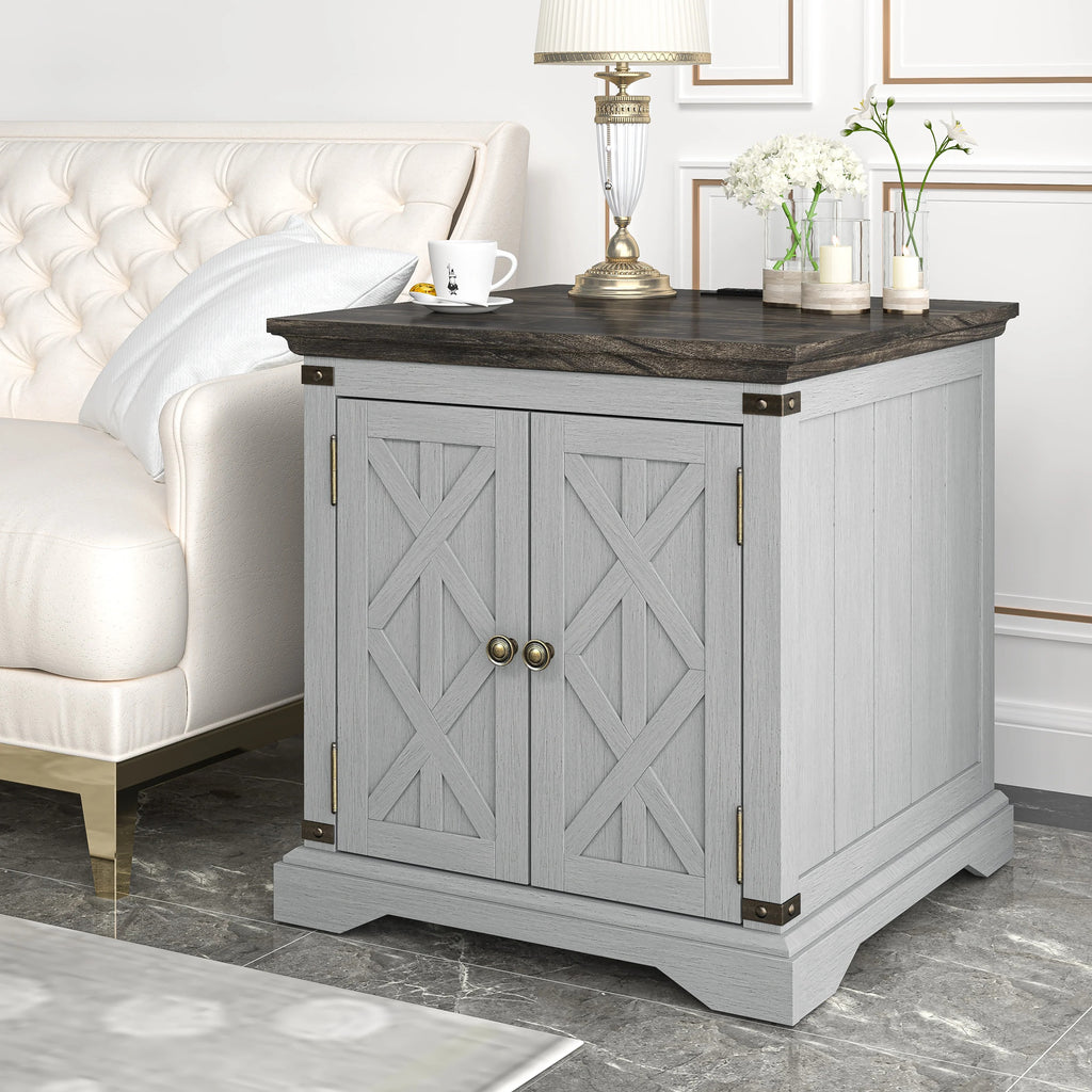 FST23901 24" Side Table-Grey