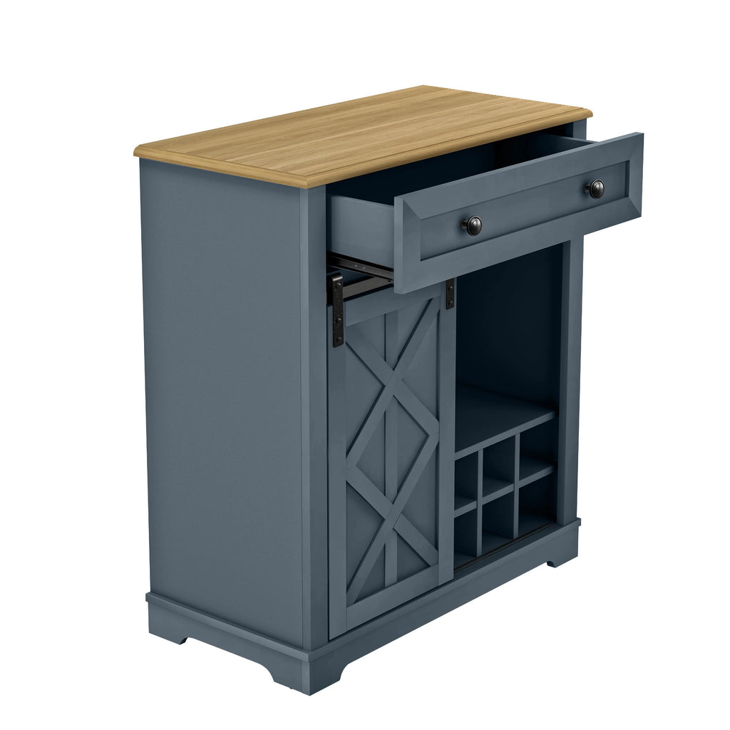 FWC23427 32" Wine Cabinet-Blue