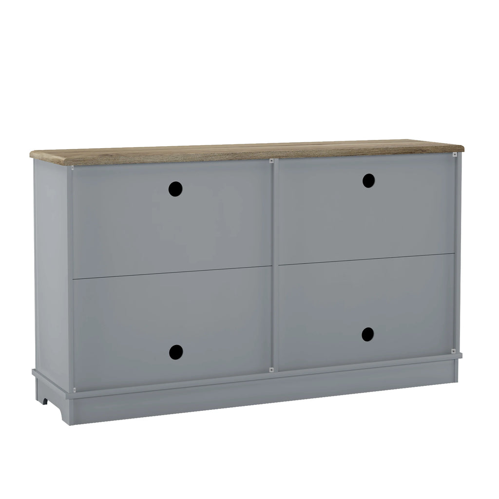 FCB24146 57.5" Buffet Sideboard Cabinet-Grey