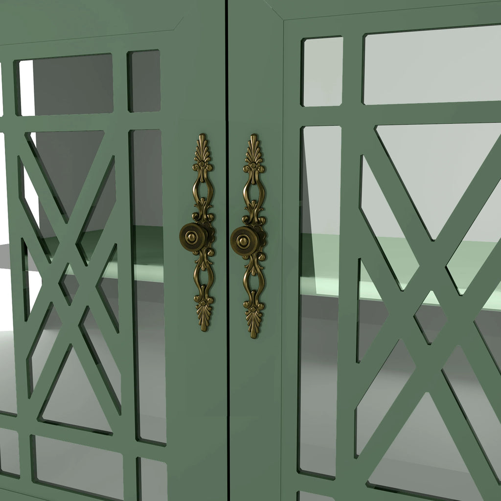 FCB22431 55" Buffet Sideboard Cabinet-Green