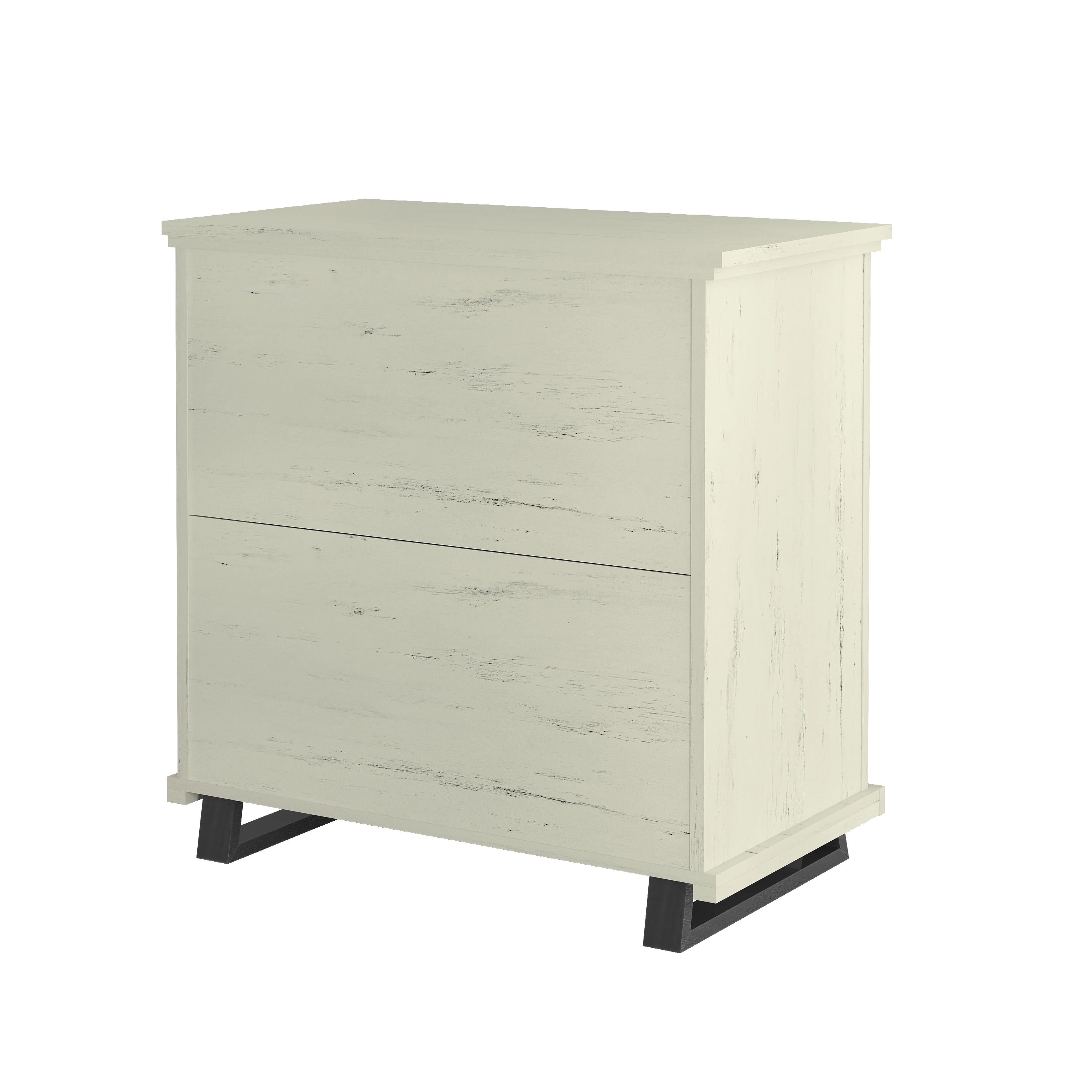 FNS22232 32" Bedroom Nightstands with 3 Drawers-White