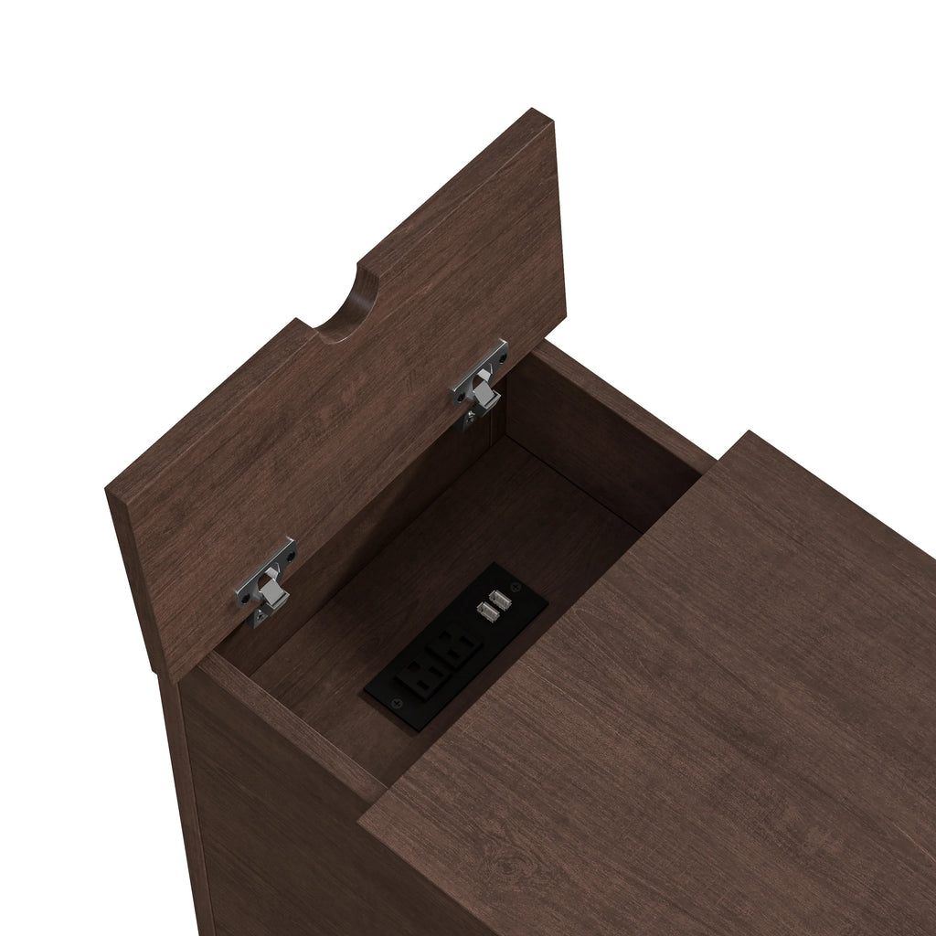 FST23907 14" Side Table-Brown