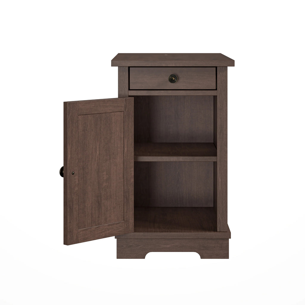 FST23907 14" Side Table-Brown