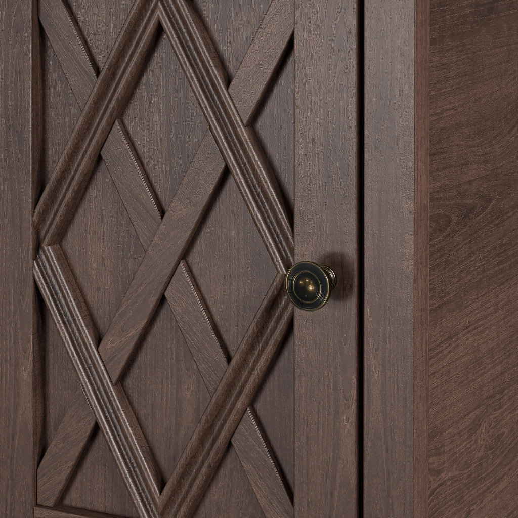 FST23907 14" Side Table-Brown