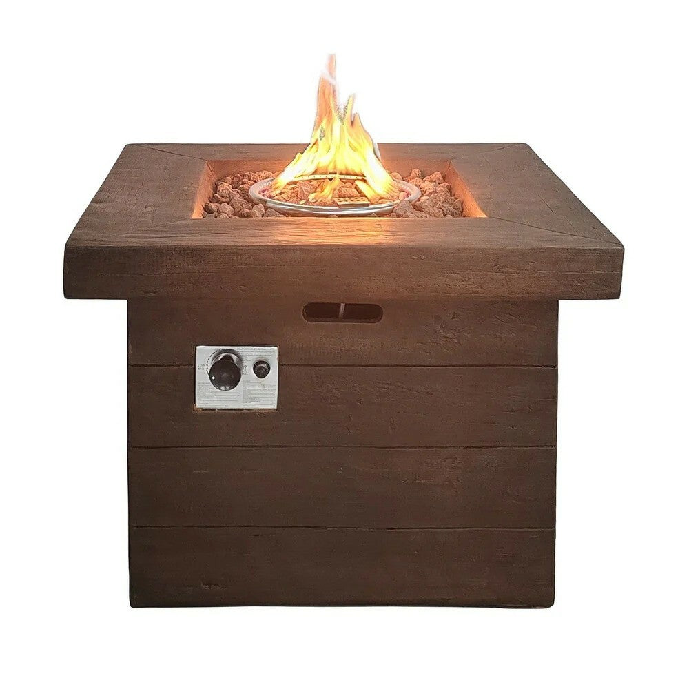 LFT24002 32" Smokeless Propane Gas Fireplace for Outdoor Heating-Brown