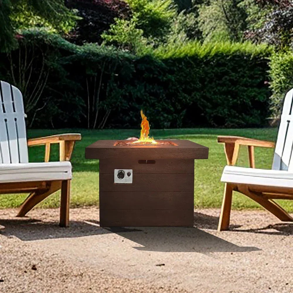 LFT24002 32" Smokeless Propane Gas Fireplace for Outdoor Heating-Brown